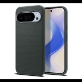 Spigen LIQUID AIR szilikon telefonvédő (ütésállóság, légpárnás sarok, rombusz, MagSafe) SÖTÉTZÖLD Google Pixel 10 Pro XL (ACS09719) (ACS09719)