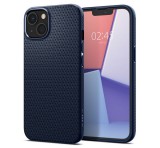 SPIGEN LIQUID AIR szilikon telefonvédő (ütésállóság, légpárnás sarok, rombusz) SÖTÉTKÉK Apple iPhone 13
