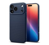SPIGEN LIQUID AIR szilikon telefonvédő (ütésállóság, légpárnás sarok, rombusz) SÖTÉTKÉK Apple iPhone 17 Pro