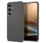 SPIGEN LIQUID AIR szilikon telefonvédő (ütésállóság, légpárnás sarok, rombusz) SÖTÉTSZÜRKE Samsung Galaxy S25 (SM-S931)