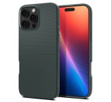 SPIGEN LIQUID AIR szilikon telefonvédő (ütésállóság, légpárnás sarok, rombusz) SÖTÉTZÖLD Apple iPhone 16 Pro Max