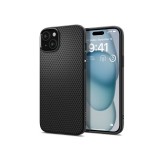 Spigen Liquid Air ütésálló tok - Apple iPhone 15 - fekete