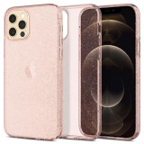 Spigen Liquid Crystal Glitter Apple iPhone 12/12 Pro tok Rose Quartz (ACS01699) (ACS01699) - Telefontok