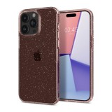 Spigen Liquid Crystal Glitter Apple iPhone 15 Pro tok, csillámos, rózsaszín, átlátszó