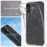 Spigen Liquid Crystal Glitter iPhone 16 tok átlátszó csillámos (ACS08192) (ACS08192)