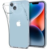 Spigen Liquid Crystal - iPhone 14 szilikon tok - átlátszó