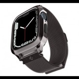 Spigen Metal Fit Pro Apple Watch 8/7 45mm fém szíj tokkal grafit fekete (ACS04585) (ACS04585) - Szíj