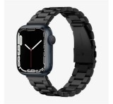 SPIGEN MODERN FIT pótszíj (egyedi méret, fém, állítható) FEKETE Apple Watch Series 3 42mm, Apple Watch Series 4 44mm, Apple Watch Series 1 42mm, Apple Watch Series 2 42mm