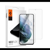 SPIGEN NEOFLEX SOLID képernyővédő fólia 2db (full screen, íves részre, öntapadó PET, nem visszaszedhető) ÁTLÁTSZÓ [Samsung Galaxy S21 Plus (SM-G996) 5G] (AFL02536) - Kijelzővédő fólia