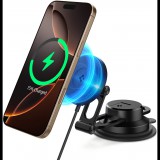 Spigen OneTap Pro 4 MagSafe Car Mount Charger Wireless Dashboard Windshield, fekete (ACP08544)