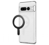 SPIGEN ONETAP RING öntapadós fémlap (mágneses autós tartóhoz ideális, wireless, MagSafe, karbon mint