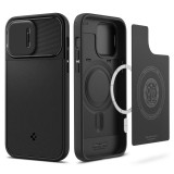 Spigen Optik Armor Mag - iPhone 14 Pro ütésálló MagSafe tok - fekete