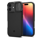 SPIGEN OPTIK ARMOR MAG szilikon telefonvédő (kameravédő, MagSafe) FEKETE Apple iPhone 17