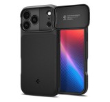 SPIGEN OPTIK ARMOR MAG szilikon telefonvédő (kameravédő, MagSafe) FEKETE Apple iPhone 17 Pro