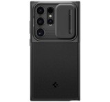 SPIGEN OPTIK ARMOR műanyag telefonvédő (szilikon keret, kameravédő) FEKETE Samsung Galaxy S24 Ultra (SM-S928)