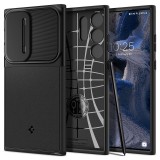 Spigen Optik Armor Samsung Galaxy S23 Ultra Fekete Tok
