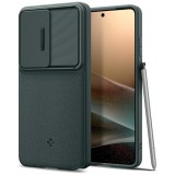 Spigen Optik Armor Samsung Galaxy S26 Ultra tok, Abyss Green, zöld