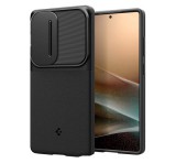 SPIGEN OPTIK ARMOR szilikon telefonvédő (kameravédő) FEKETE Samsung Galaxy S25 Ultra (SM-S938)