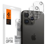 SPIGEN OPTIK kameravédő üveg 2db (lekerekített szél, karcálló, 9H) ÁTLÁTSZÓ Apple iPhone 14 Pro, Apple iPhone 14 Pro Max