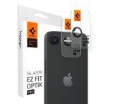 SPIGEN OPTIK PRO kameravédő üveg 2db (9H, csak lencse) FEKETE Apple iPhone 16e
