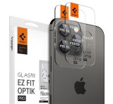 SPIGEN OPTIK PRO kameravédő üveg 2db (9H) FEKETE Apple iPhone 14 Pro Max, iPhone 14 Pro, iPhone 15 Pro Max