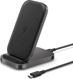 Spigen PF2102 ArcField Wireless asztali töltőállvány - Fekete (15W)