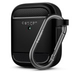 Spigen Rugged Armor Apple Airpods tok, fekete ASD01117 Spigen 49214