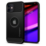Spigen Rugged Armor - iPhone 12 Mini ütésálló tok - fekete