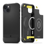 Spigen Rugged Armor Mag Apple iPhone 14 tok, Matte Black Magsafe, fekete