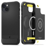 Spigen Rugged Armor MagSafe, matte black - iPhone 14 ACS05036