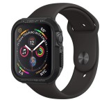 SPIGEN RUGGED ARMOR műanyag óra keret (ütésállóság) FEKETE Apple Watch Series 4 40mm, Apple Watch Series 5 40mm, Apple Watch Series 6 40mm, Apple Watch Series SE 40mm, Apple Watch Series 7 41mm