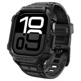 Spigen Rugged Armor Pro 2 Apple Watch 10-11 (42 mm) szíj / tok, Matte Black, fekete