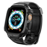 SPIGEN RUGGED ARMOR 'PRO' Apple Watch Ultra 1/2/3 (49 MM) készülékhez tok fekete