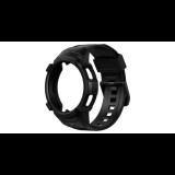 Spigen Rugged Armor Pro Samsung Galaxy Watch 4 Classic Szilikon szíj+keret 46 mm - Fekete (ACS03832)