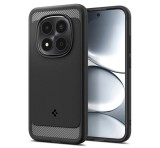 SPIGEN RUGGED ARMOR szilikon telefonvédő (ütésállóság, légpárnás sarok, karbon minta) FEKETE Xiaomi Redmi Note 15 Pro 5G