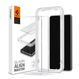 Spigen Samsung Galaxy A53 (SM-A536) 5G képernyővédő üveg 2db ( ujjlenyomatmentes, extra karcálló, színkiemelés) átlátszó