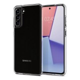 SPIGEN Samsung Galaxy S21 FE (SM-G990) liquid crystal szilikon védő (közepesen ütésálló, légpárnás sarok) átlátszó