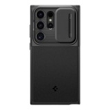 Spigen Samsung Galaxy S24 Ultra (SM-S928) optik armor műanyag telefonvédő (szilikon keret, kameravédő) fekete