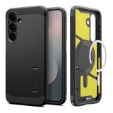 Spigen Samsung Galaxy S25 FE (SM-S731) tough armor mag műanyag telefonvédő (ütésállóság, kitámasztó, magsafe) fekete