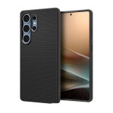 Spigen Samsung Galaxy S25 Ultra (SM-S938) liquid air szilikon telefonvédő (ütésállóság, légpárnás sarok, rombusz) fekete