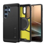 Spigen Samsung Galaxy S25 Ultra (SM-S938) tough armor mag műanyag telefonvédő (ütésállóság, kitámasztó, magsafe) fekete