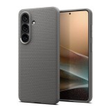 Spigen Samsung Galaxy S26 (SM-S942) liquid air szilikon telefonvédő (ütésállóság, légpárnás sarok, rombusz) sötétszürke