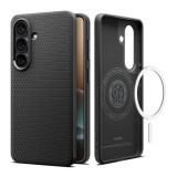 Spigen Samsung Galaxy S26 (SM-S942) liquid air szilikon védő (ütésállóság, légpárnás sarok, rombusz, magsafe) fekete