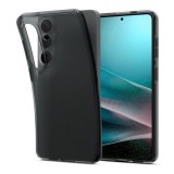 Spigen Samsung Galaxy S26 (SM-S942) liquid crystal szilikon telefonvédő (ütésállóság, légpárnás sarok) sötétszürke