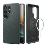 Spigen Samsung Galaxy S26 Ultra (SM-S948) liquid air védő (ütésálló, légpárnás sarok, rombusz, magsafe) sötétzöld