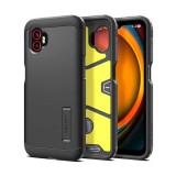 Spigen Samsung Galaxy Xcover 7 Pro (SM-G766) tough armor szilikon telefonvédő (ütésállóság, kitámasztó) fekete