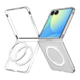 Spigen Samsung Galaxy Z Flip7 (SM-F766) airskin szilikon telefonvédő (ütésállóság, karbon minta, magsafe) fehér