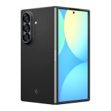 Spigen Samsung Galaxy Z Fold7 (SM-F966) airskin szilikon telefonvédő (ütésállóság, karbon minta) fekete