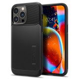 Spigen Slim Armor - iPhone 14 Pro Max ütésálló tok - fekete