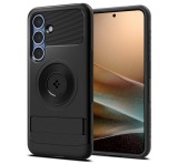 SPIGEN SLIM ARMOR MAG szilikon telefonvédő (műanyag hátlap, ütésállóság, légpárnás sarok, MagSafe) FEKETE Samsung Galaxy S25 Plus (SM-S936)